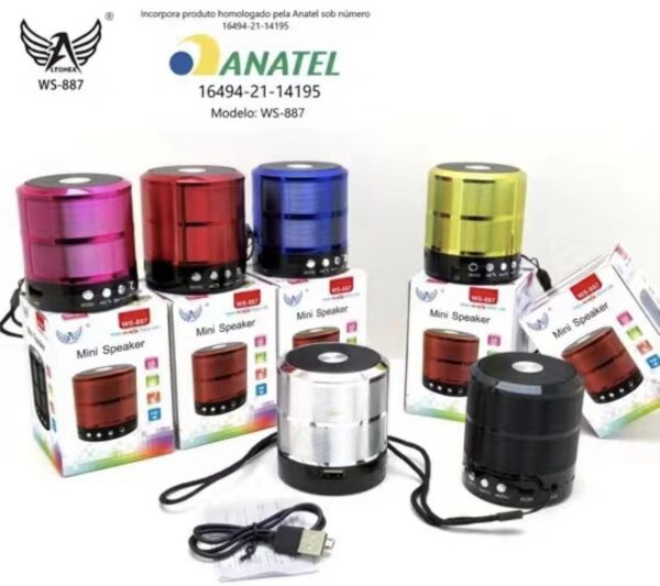 CAXA SOM bluetooth 
Altomex-WS-887 com anatel - Imagem 2