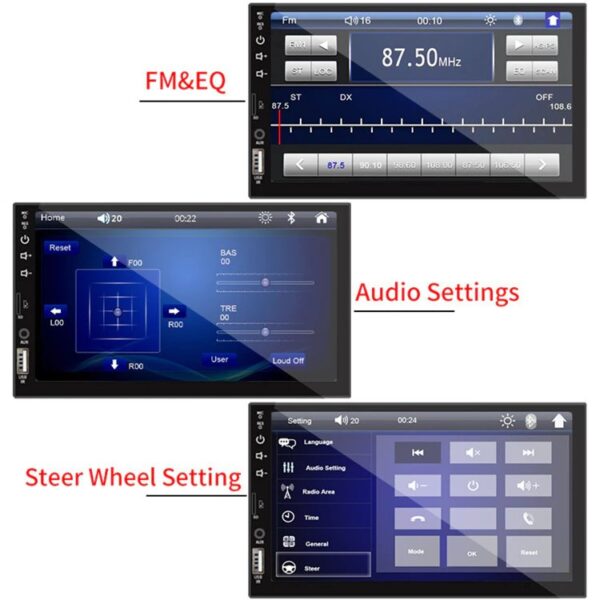 Multimídia Bluetooth Mp5 2 Din 7 Polegadas— MP5 Play Digital - Imagem 6